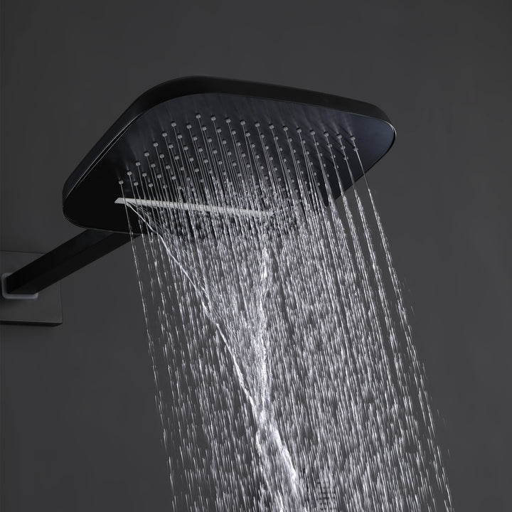 Luxurious Thermostatic Rain Shower System with Hand Shower & Rough-in Valve - Modland