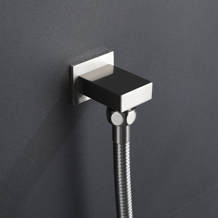 Thermostatic Rain Shower System with Hand Shower-Includes Rough-in Valve - Modland