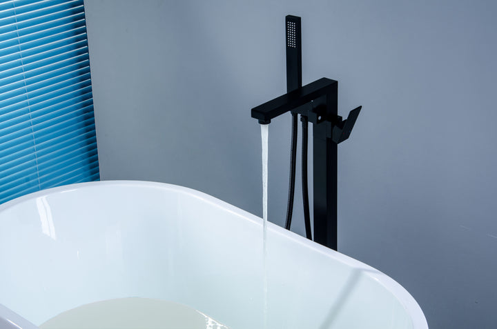 Elegance Meets Convenience: Single Handle Freestanding Tub Filler with Handshower - Modland