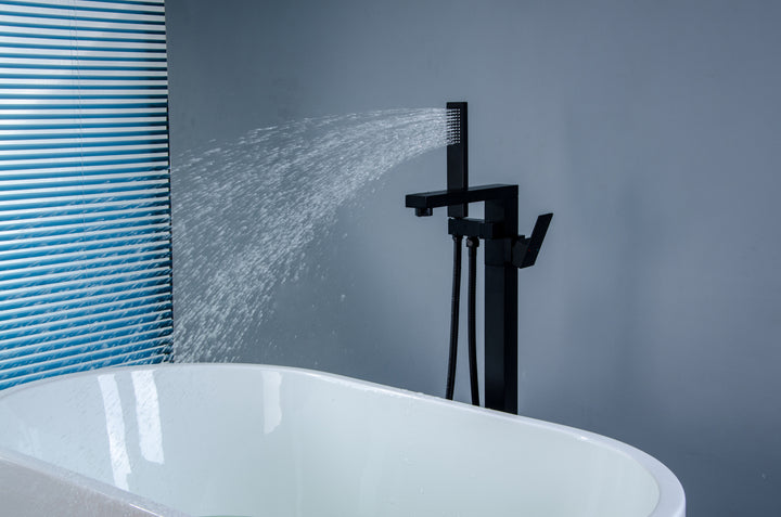 Elegance Meets Convenience: Single Handle Freestanding Tub Filler with Handshower - Modland