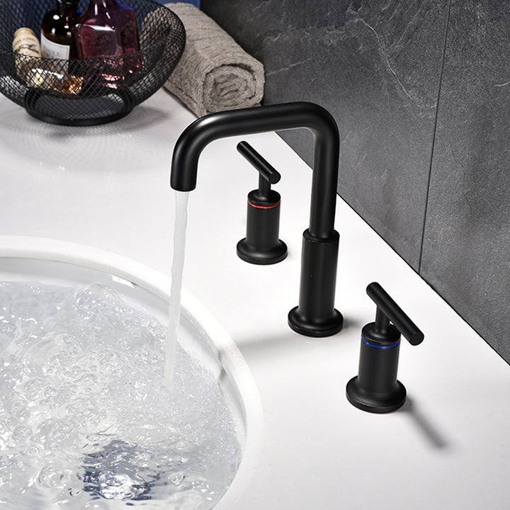 Deck Mounted Two-Handle Widespread Bathroom Sink Faucet - Modland