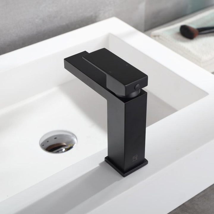 Simplicity and Versatility: Single Hole Bathroom Sink Faucet with 6" Deck Plate - Modland